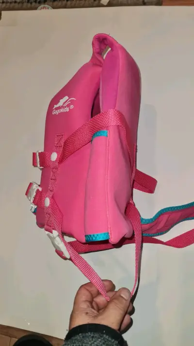 Chaleco salvavidas infantil rosa Gogokids - miniatura 4