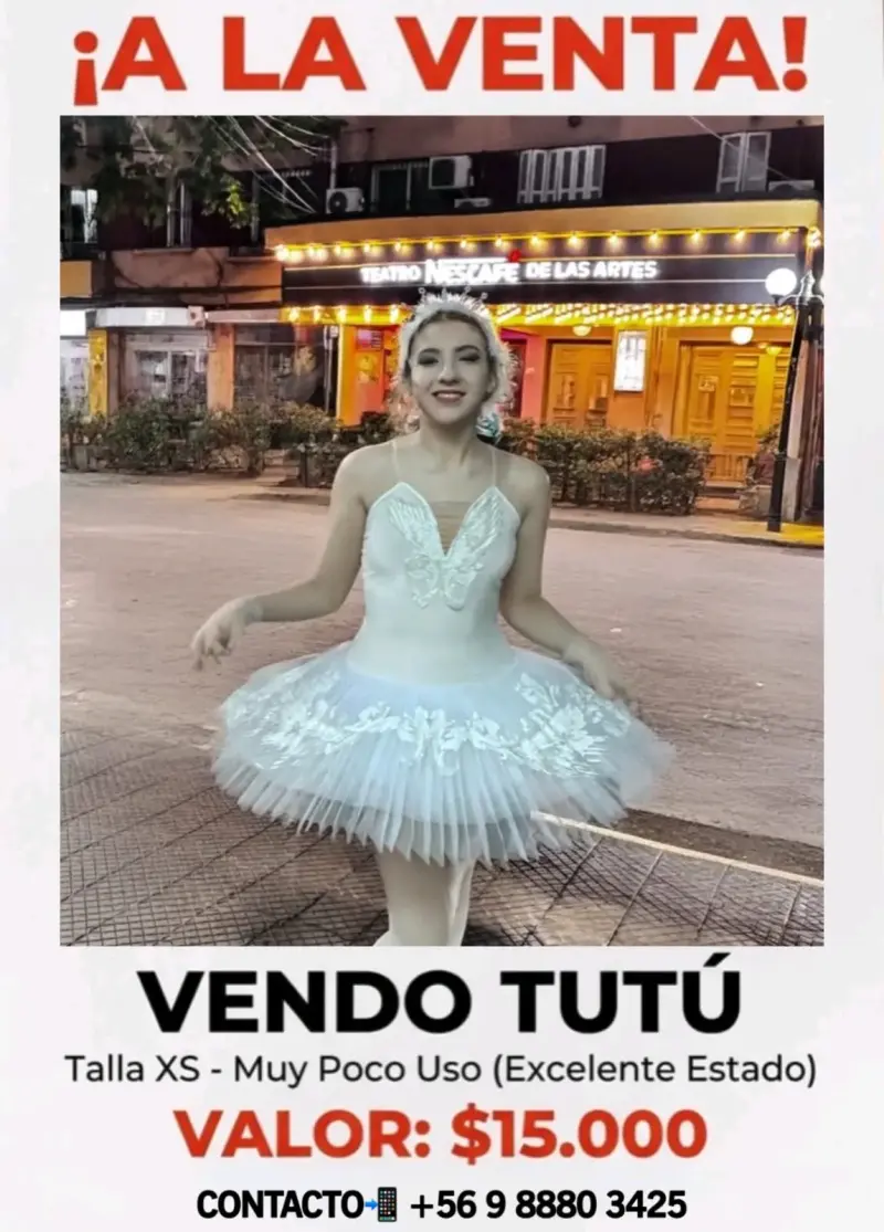 Tutú de Ballet Blanco en Excelente Estado - 2