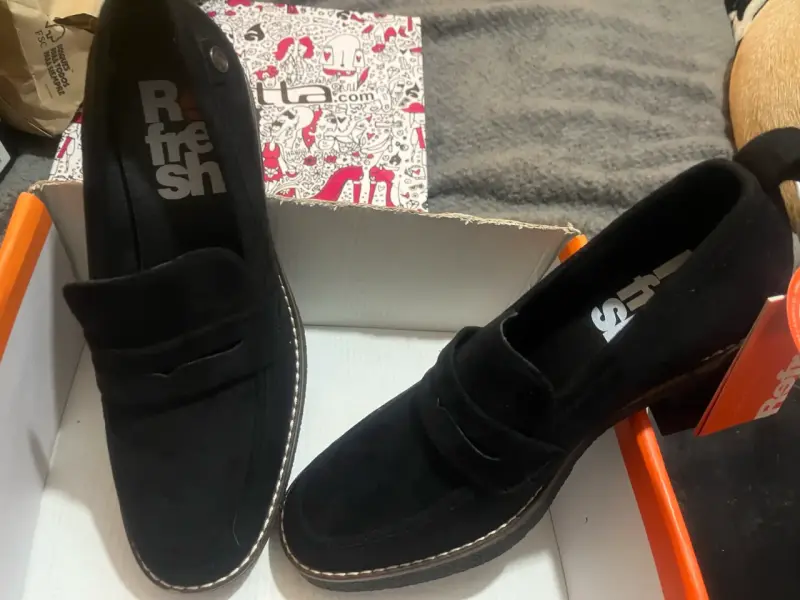 Zapatos de tacón grueso negros Refresh - 3