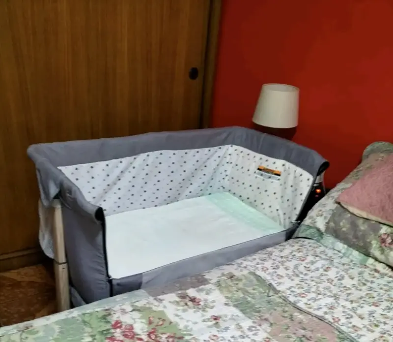 Cuna colecho gris para bebé - 1