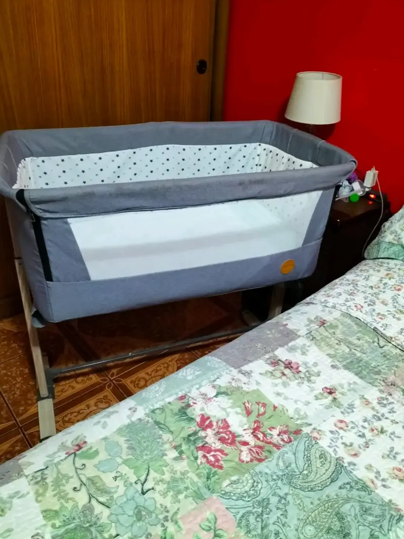 Cuna colecho gris para bebé - 3