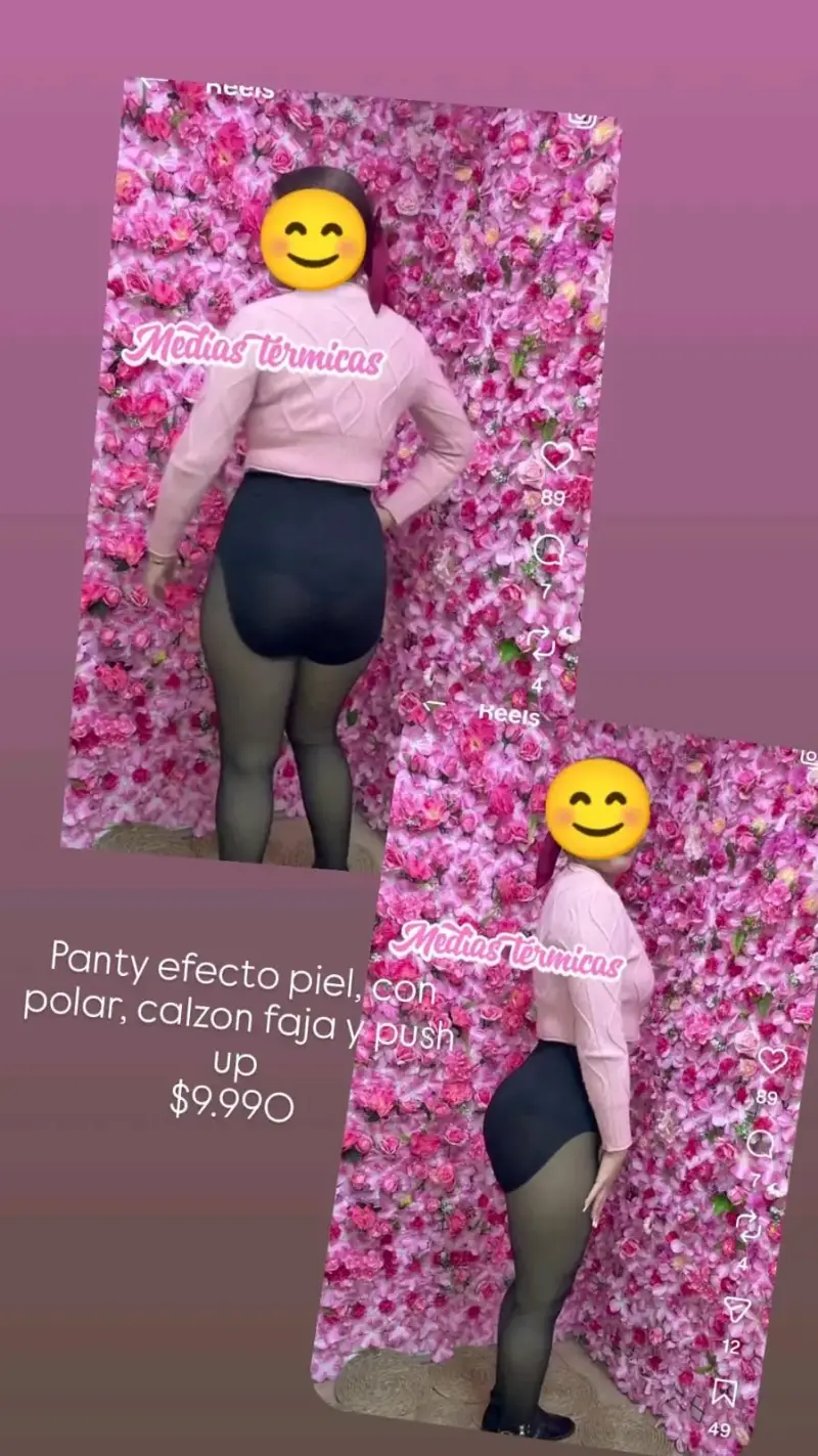 Panty térmica efecto piel con polar