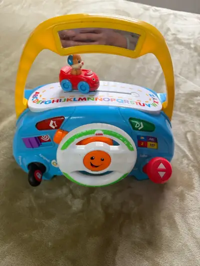 Volante de juguete interactivo Fisher-Price para niños - miniatura 4