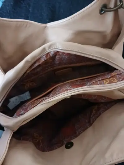 Bolso de mano Amphora beige con monedero - miniatura 3