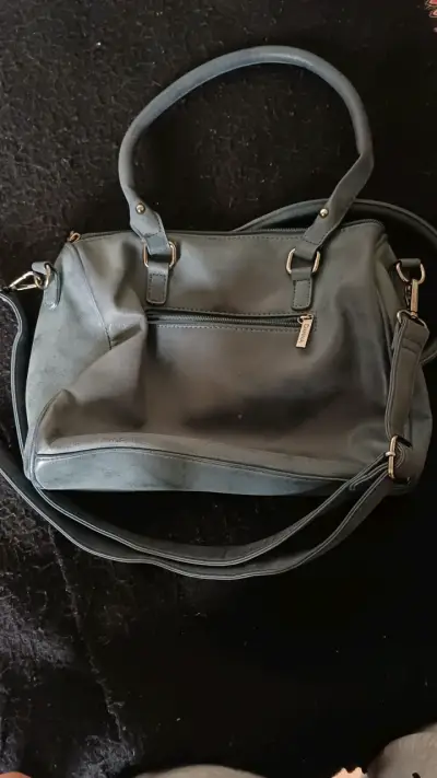 Cartera de mano verde y gris Danna - miniatura 4