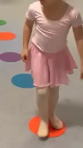 Conjunto de Ballet Infantil Rosa con Mallas y Calzas - miniatura 1