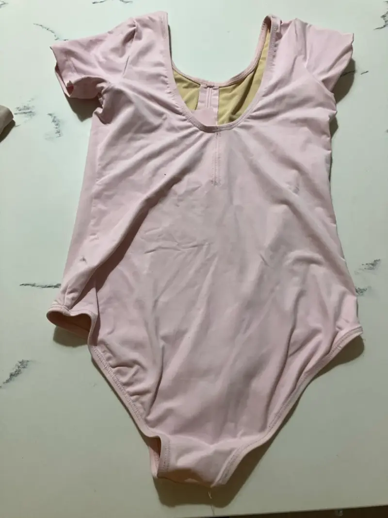 Conjunto de Ballet Infantil Rosa con Mallas y Calzas - 2