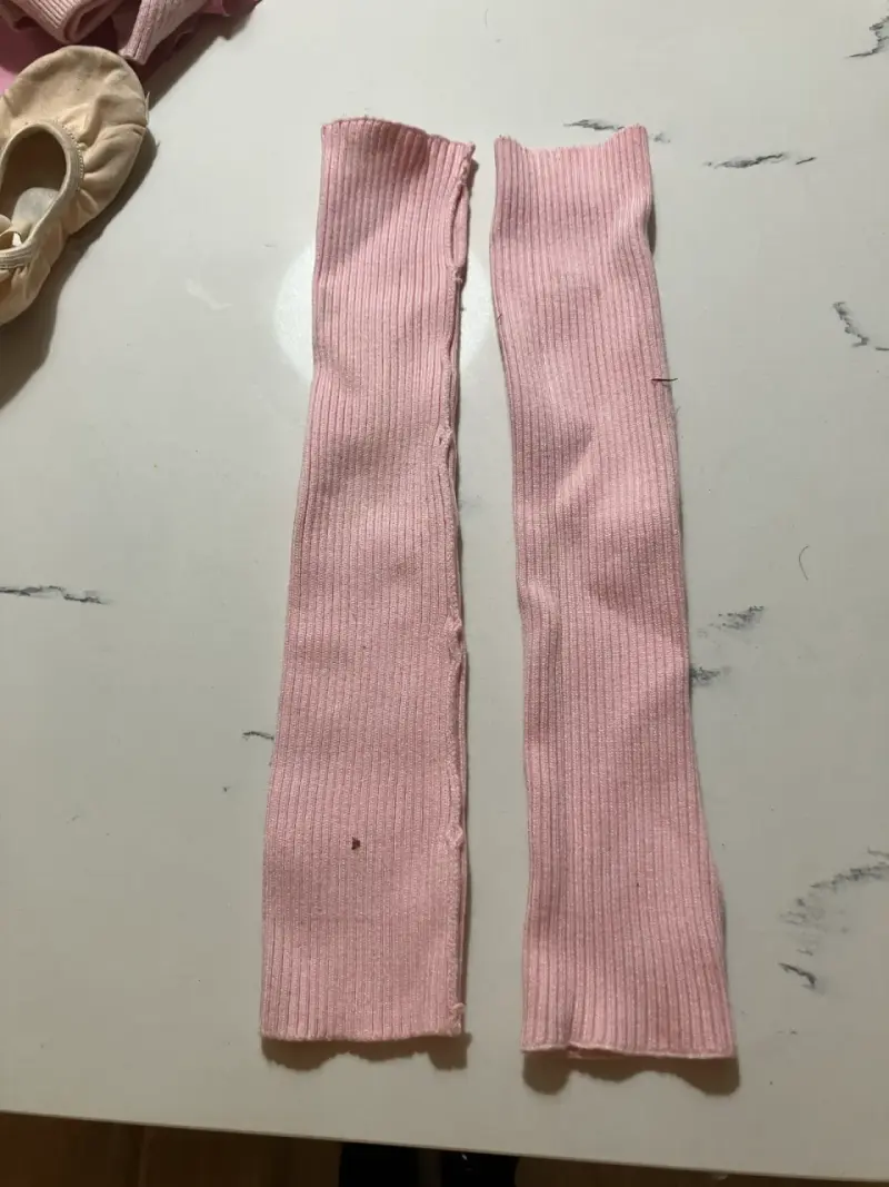 Conjunto de Ballet Infantil Rosa con Mallas y Calzas - 4