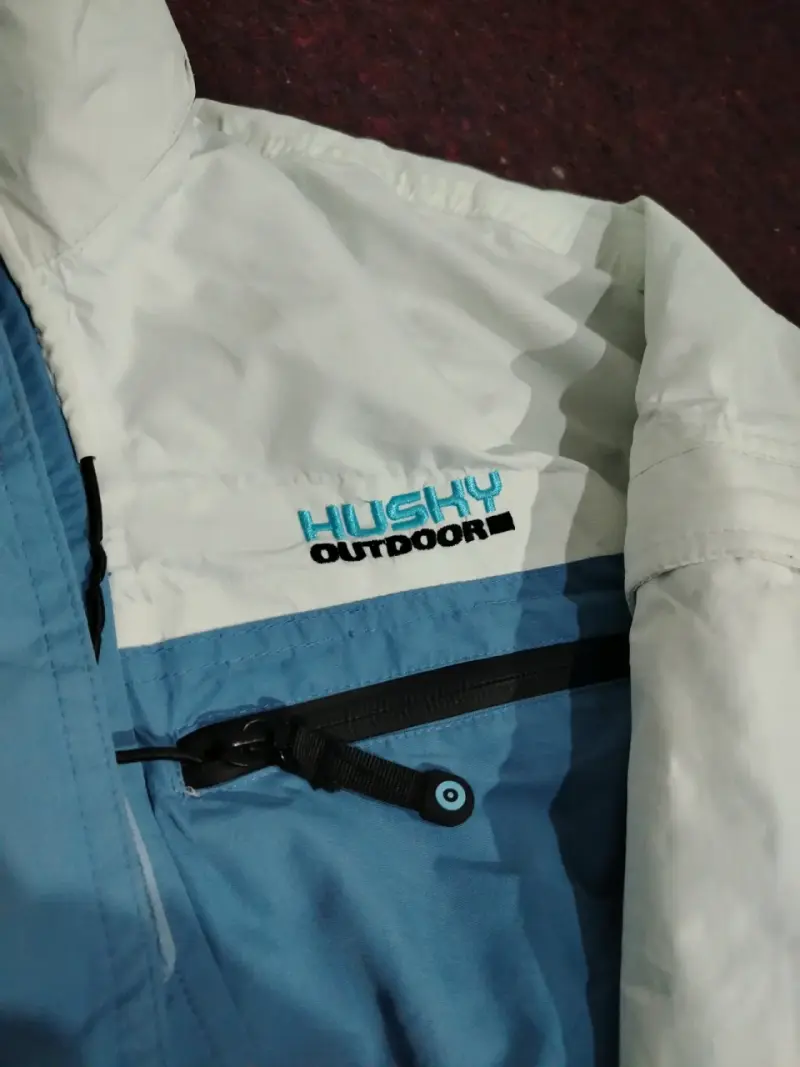 Chaqueta de esquí Husky Outdoor azul y blanca - 3