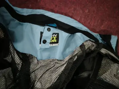 Chaqueta de esquí Husky Outdoor azul y blanca - miniatura 4