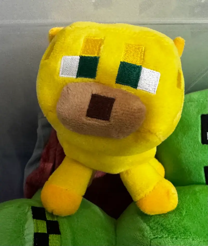 Peluche de Ocelote Amarillo de Minecraft