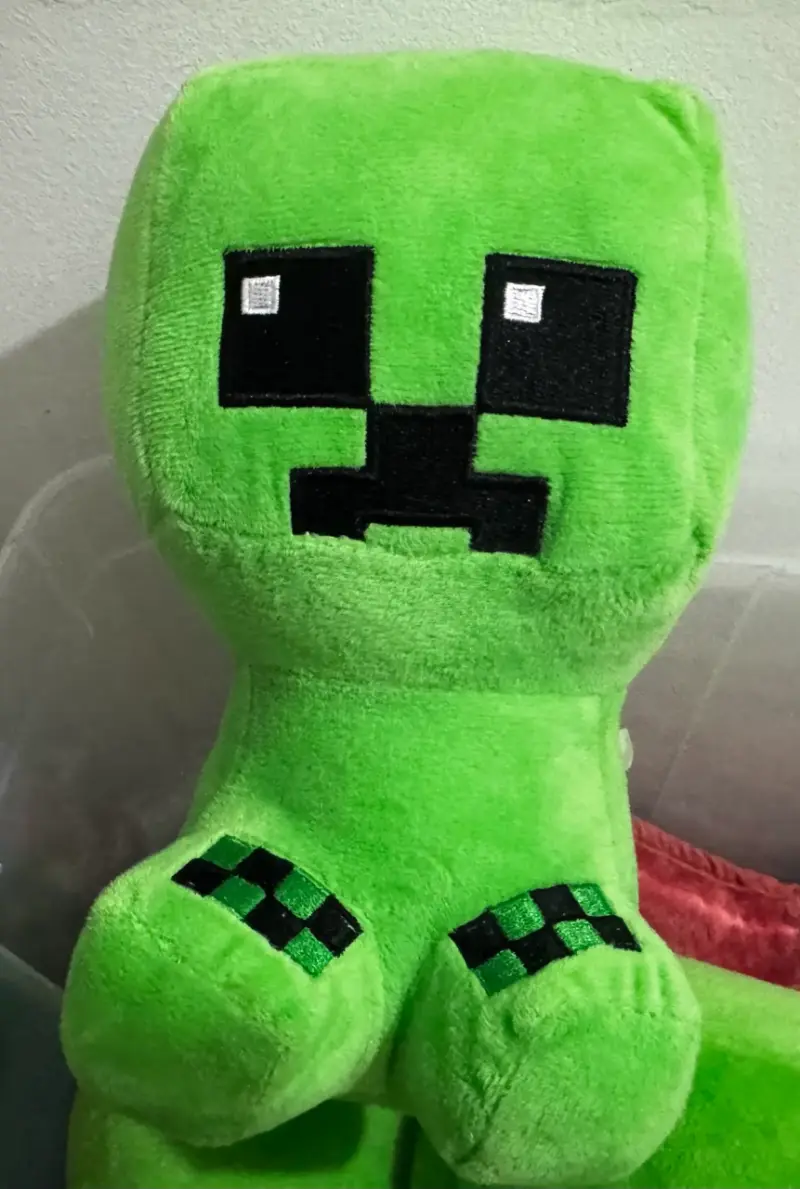 Peluche Creeper de Minecraft Verde