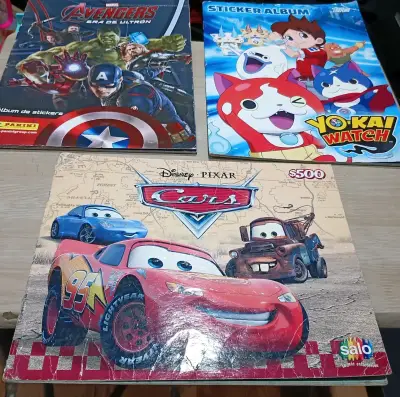 Álbumes de Stickers Avengers, Yo-Kai Watch y Cars - miniatura 1