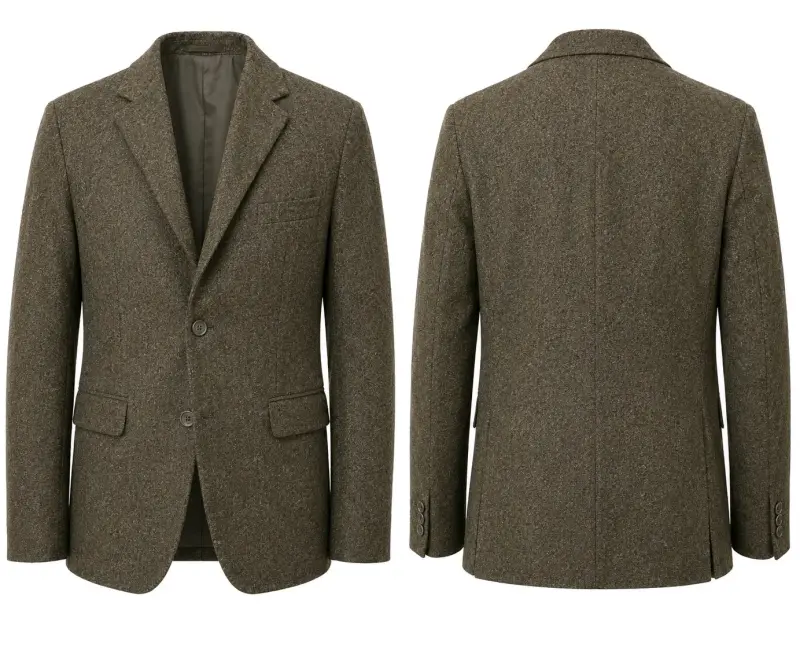 Blazer de lana marrón para hombre