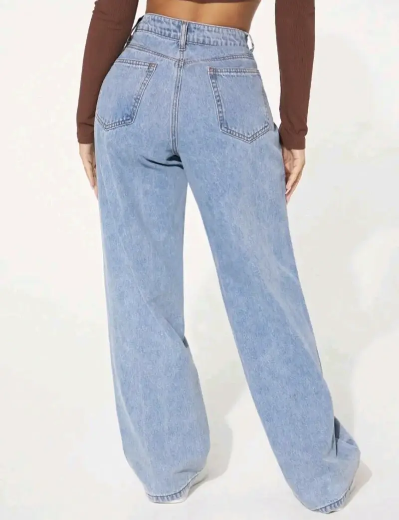 Jeans de mujer con cadenas laterales - 3