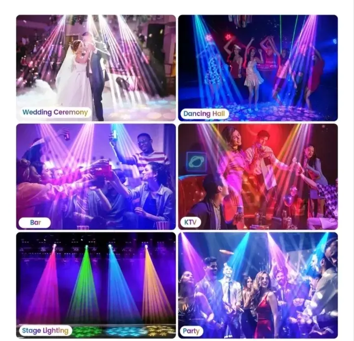 Luces de escenario LED 120W gobos colores prisma - 5