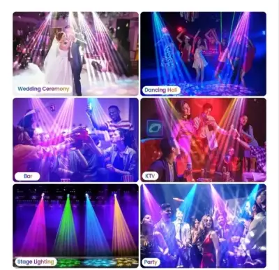 Luces de escenario LED 120W gobos colores prisma - miniatura 5
