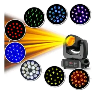 Luces de escenario LED 120W gobos colores prisma - miniatura 6