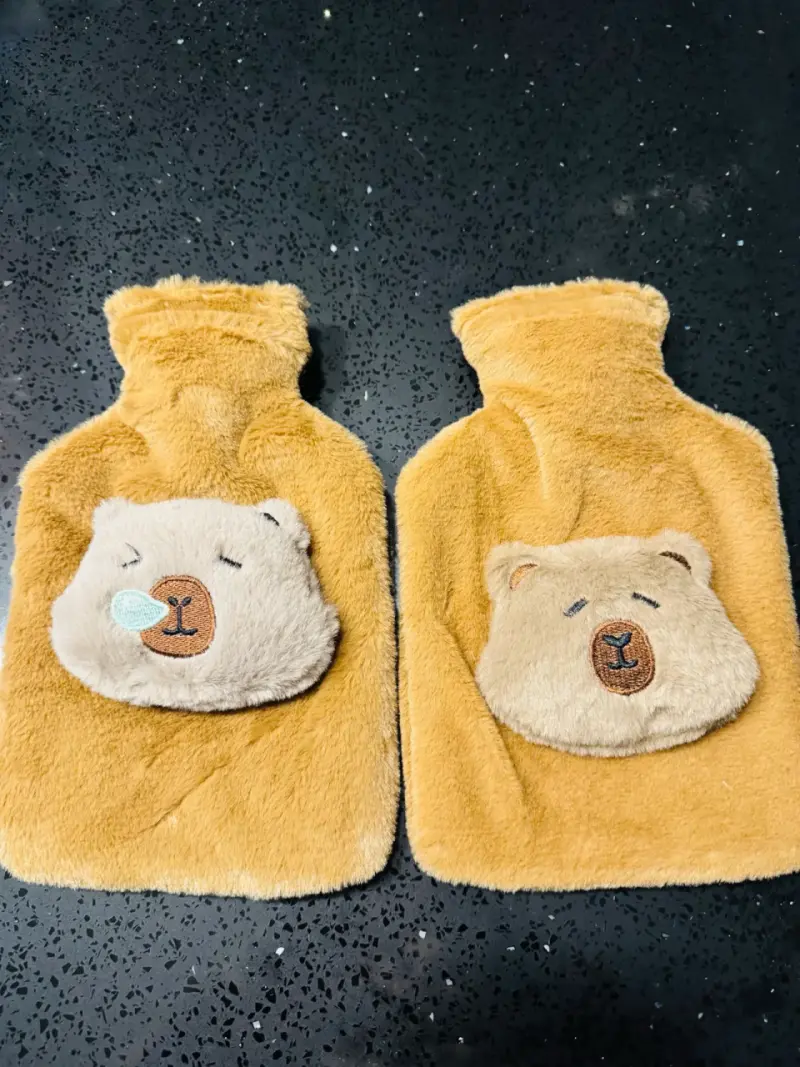 Bolsas de agua caliente con funda de oso
