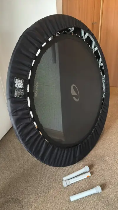 Cama elástica fitness Domyos Trampo100 negra - miniatura 2