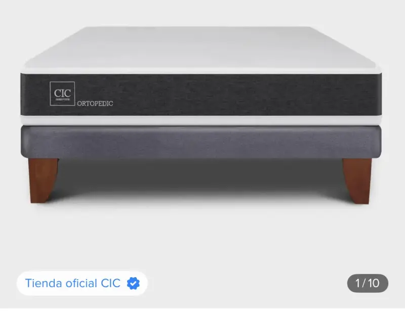 Cama con colchon Ortopédico CIC de 2 Plazas
