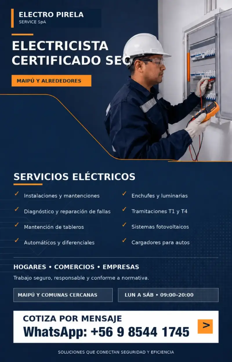 Servicios Eléctricos, Certificados pola SEC