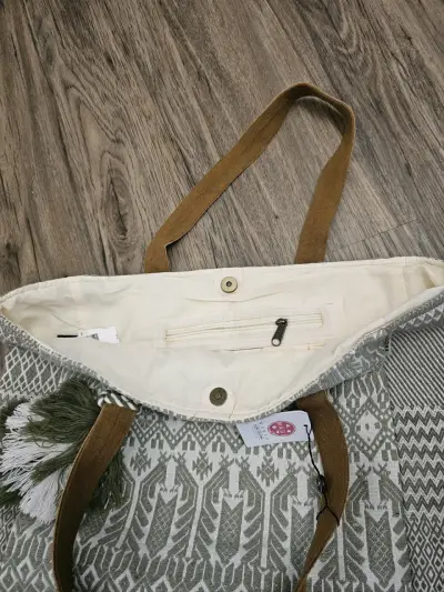 Totebag bolso estilo boho bordada - miniatura 3