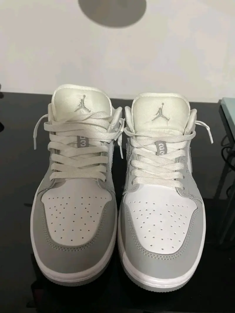 Zapatillas Nike air jordan low white Wolf grey - 2
