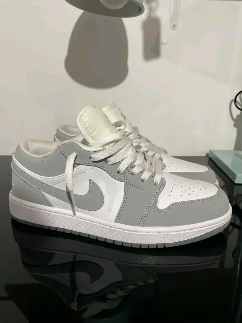 Zapatillas Nike air jordan low white Wolf grey - 3
