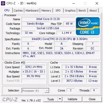 Procesador Intel Core i3-2120 3.30GHz - miniatura 3