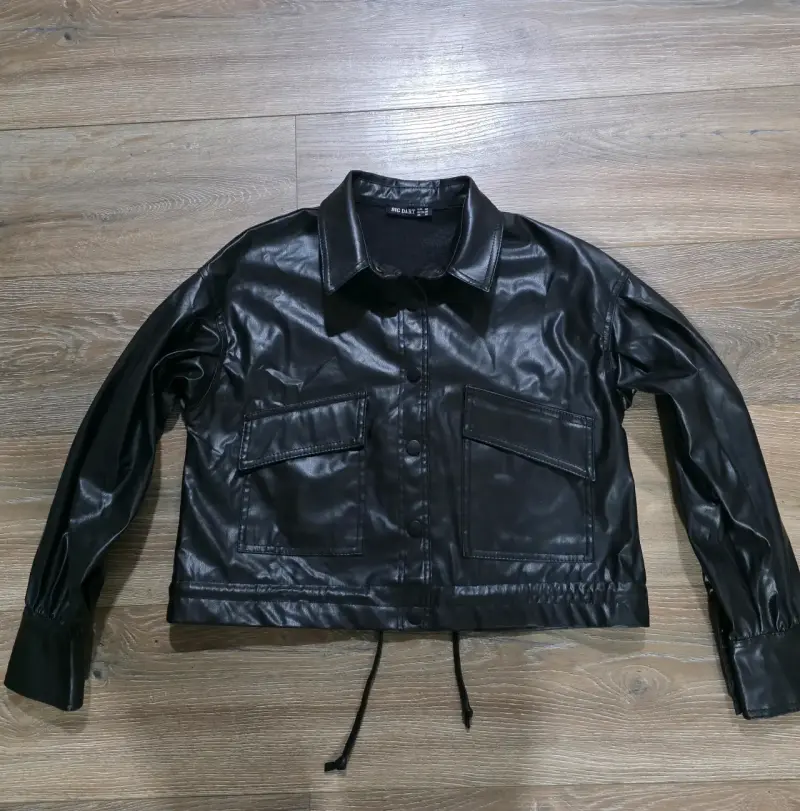 Chaqueta de cuero sintético negra Big Dart - 2