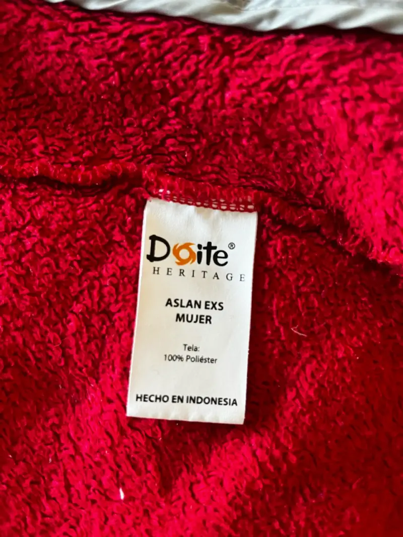Chaqueta de polar roja con capucha Doite - 5