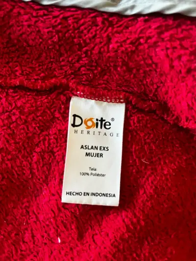 Chaqueta de polar roja con capucha Doite - miniatura 5