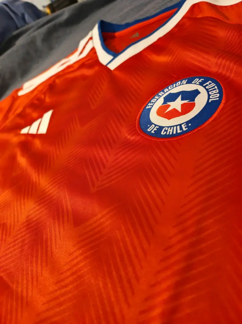 Camiseta Roja Selección Chile Adidas Talla XL - 4