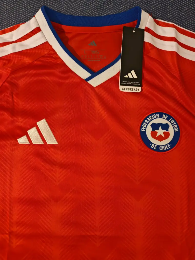 Camiseta Roja Selección Chile Adidas Talla XL - 5