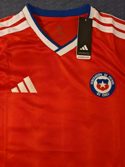 Camiseta Roja Selección Chile Adidas Talla XL - miniatura 5