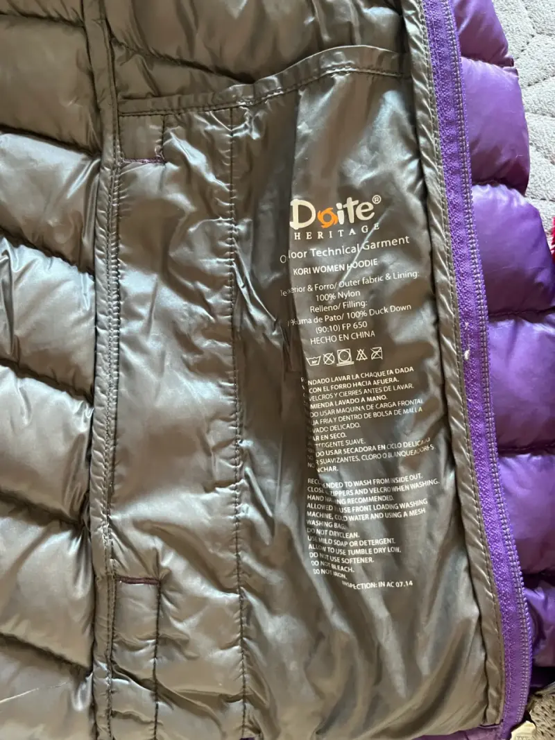 Chaqueta Puffer Morada Doite 650 FP - 5