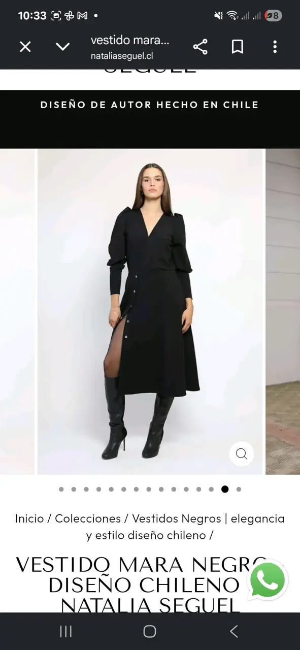 Vestido negro Natalia Seguel - 2