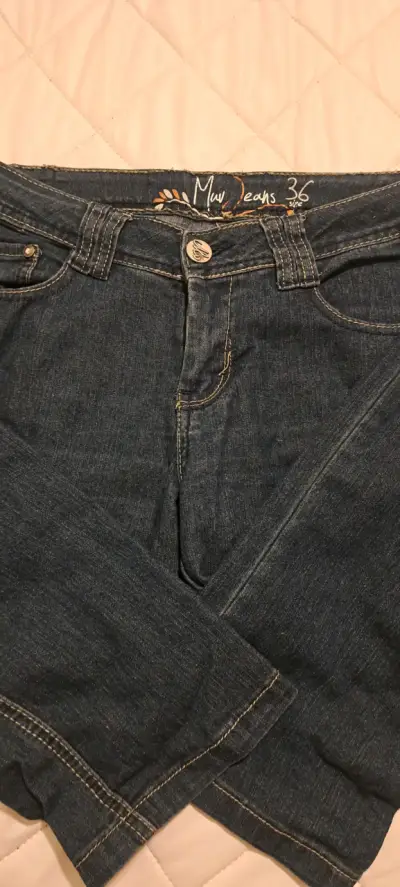 Jeans azul oscuro Muv Jeans talla 36 - miniatura 1