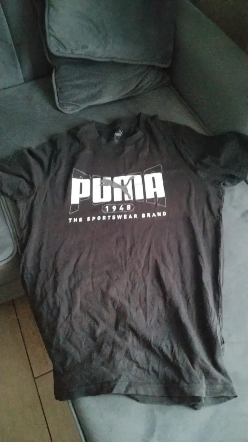 Polera negra Puma deportiva - 1