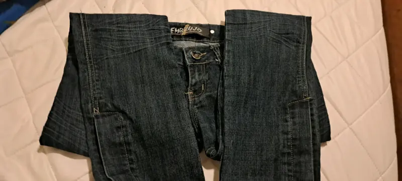 Jeans de mezclilla azul oscuro Embrujo para mujer - 3