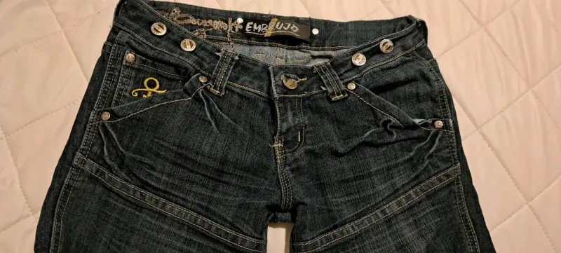 Jeans de mezclilla azul oscuro Embrujo para mujer - 4