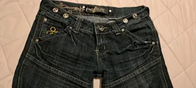 Jeans de mezclilla azul oscuro Embrujo para mujer - miniatura 4