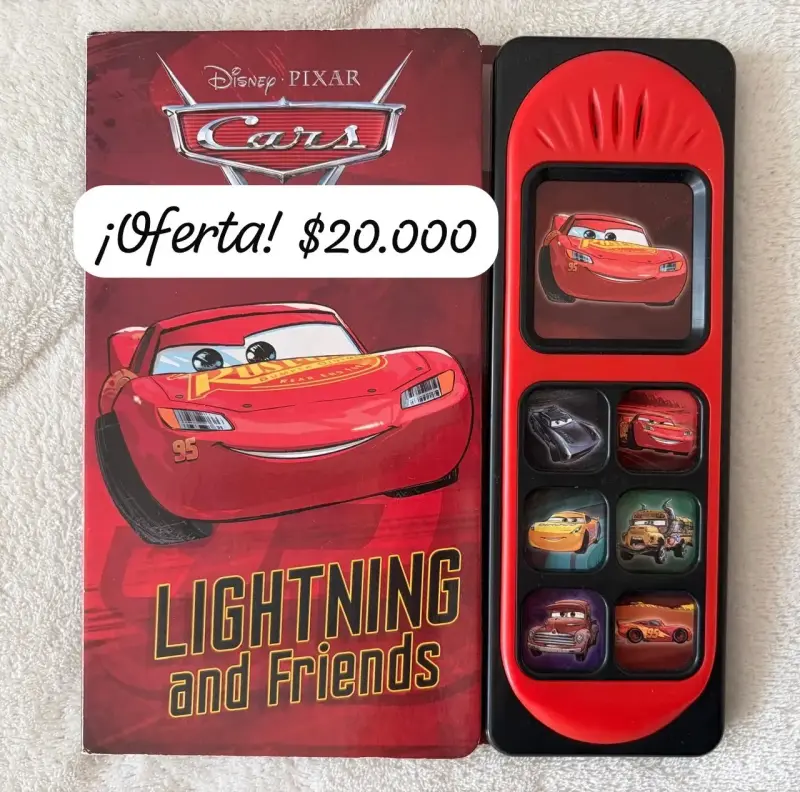 Libro interactivo Disney Pixar Cars Lightning and Friends