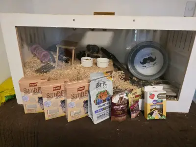 Jaula de madera para hámster con accesorios - miniatura 5