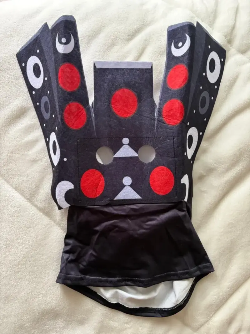 Disfraz de superhéroe rojo y negro para niños - 2