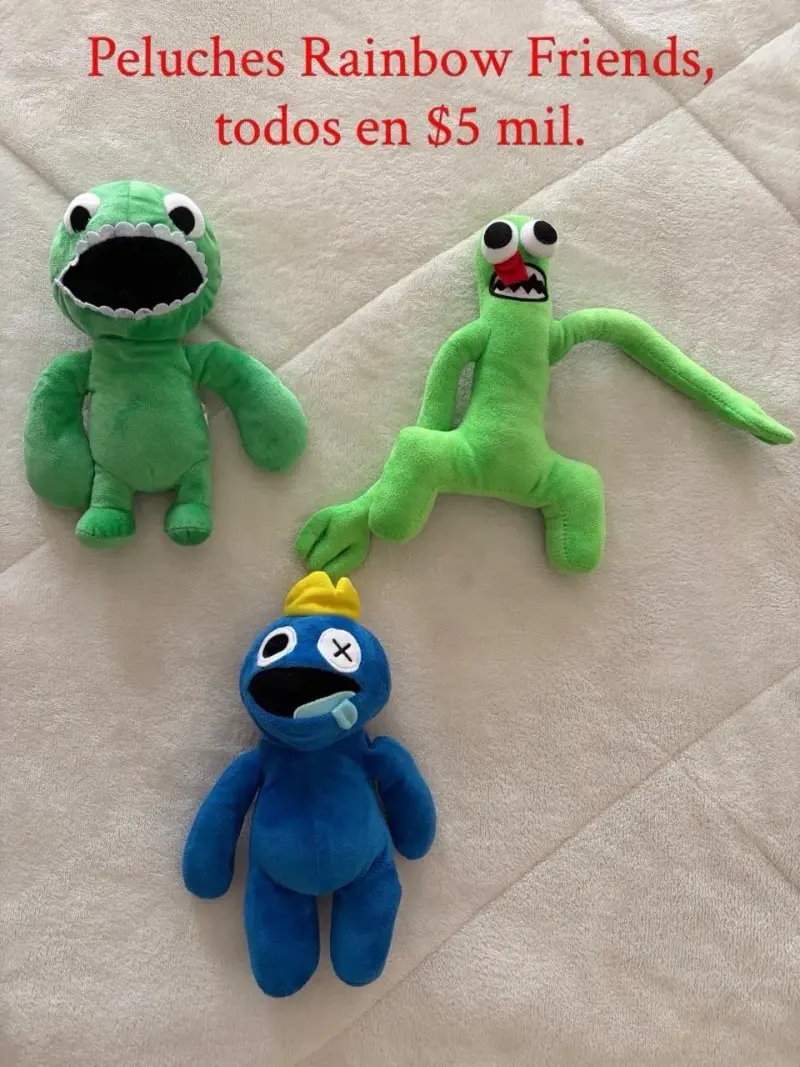 Peluches Rainbow Friends en oferta