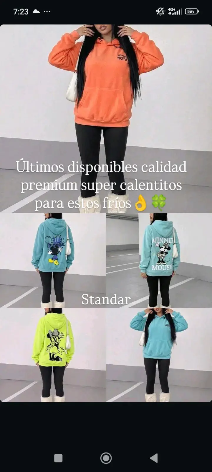 Polerón con capucha Minnie Mouse para mujer