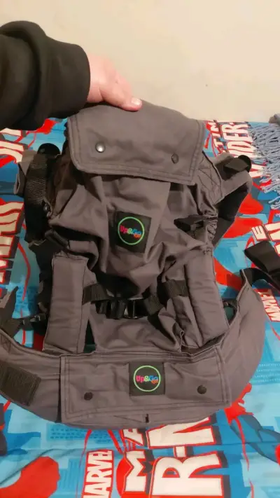 Mochila portabebés gris Up&Go - miniatura 1