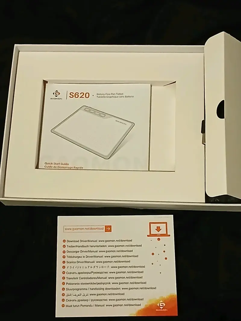 Tableta Gráfica Gaomon S620 con Lápiz Sin Batería - 3